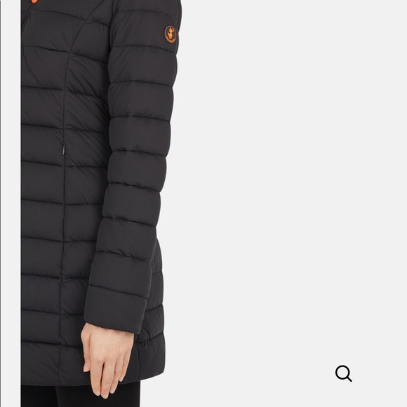 NWT• Save The Duck • 3/4 Coat w/ Detachable Hood - Picture 4 of 9